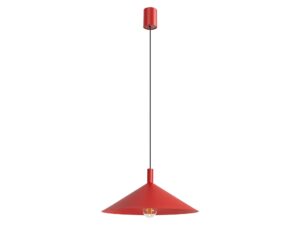 Miniaturka 27 - Lampa wisząca Sorvella 40 cm czerwony na białym tle