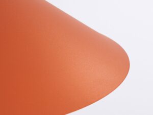 Miniaturka 85 - Lampa wisząca Sorvella 40 cm ochra czerwona – detal krawędzi klosza