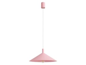 Miniaturka 58 - Lampa wisząca Sorvella 40 cm różowy na białym tle