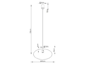 Miniaturka 5 - Lampa wisząca Sorvella 40 cm – ujęcie 6