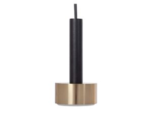 Miniaturka 5 - Cylindryczny klosz Stamp 1 + 1 czarno-złoty szczotkowany na białym tle