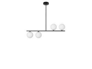 Miniaturka 3 - Czarna lampa sufitowa SUGURI A rozmiar M na białym tle
