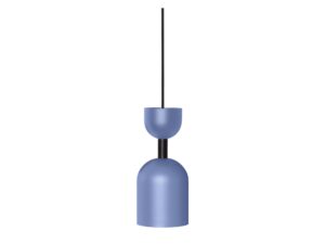 Miniaturka 9 - Niebieska lampa wisząca SUPURU z metalowym kloszem