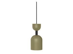 Miniaturka 10 - Oliwkowa lampa wisząca SUPURU z pojedynczym kloszem
