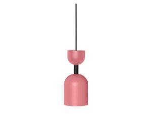 Miniaturka 11 - Różowa lampa wisząca SUPURU z metalowym kloszem