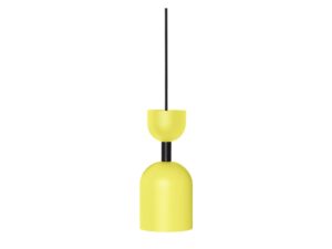 Miniaturka 12 - Żółta lampa wisząca SUPURU z metalowym kloszem