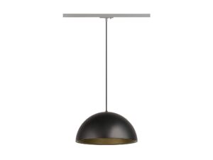 Miniaturka 1 - Czarno-złoty klosz lampy wiszącej do szyny z boku