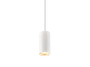 Miniaturka 1 - Biała lampa wisząca Enola 2.0 M do szyny 1-fazowej – pełny zwis