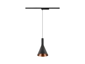 Miniaturka 1 - Lampa wisząca Lalu Set Cone 15 – profil czarnego klosza
