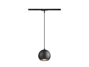 Miniaturka 4 - Czarna lampa wisząca szynowa Light Eye 150 z kulistą oprawą GU10
