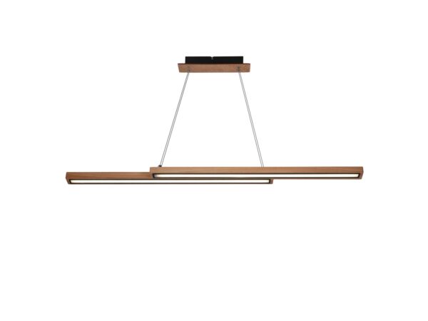 Lampa wisząca LED Tamelino drewniana podłużna 97,5 cm