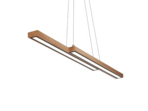 Miniaturka 1 - Lampa wisząca Tamelino rozświetlone panele LED widok pod kątem