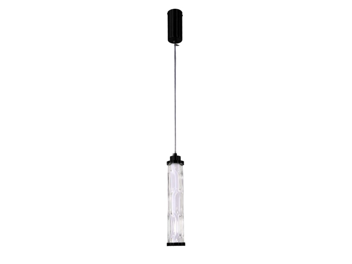 Lampa wisząca Telimio LED 10 W krótka tuba szklana
