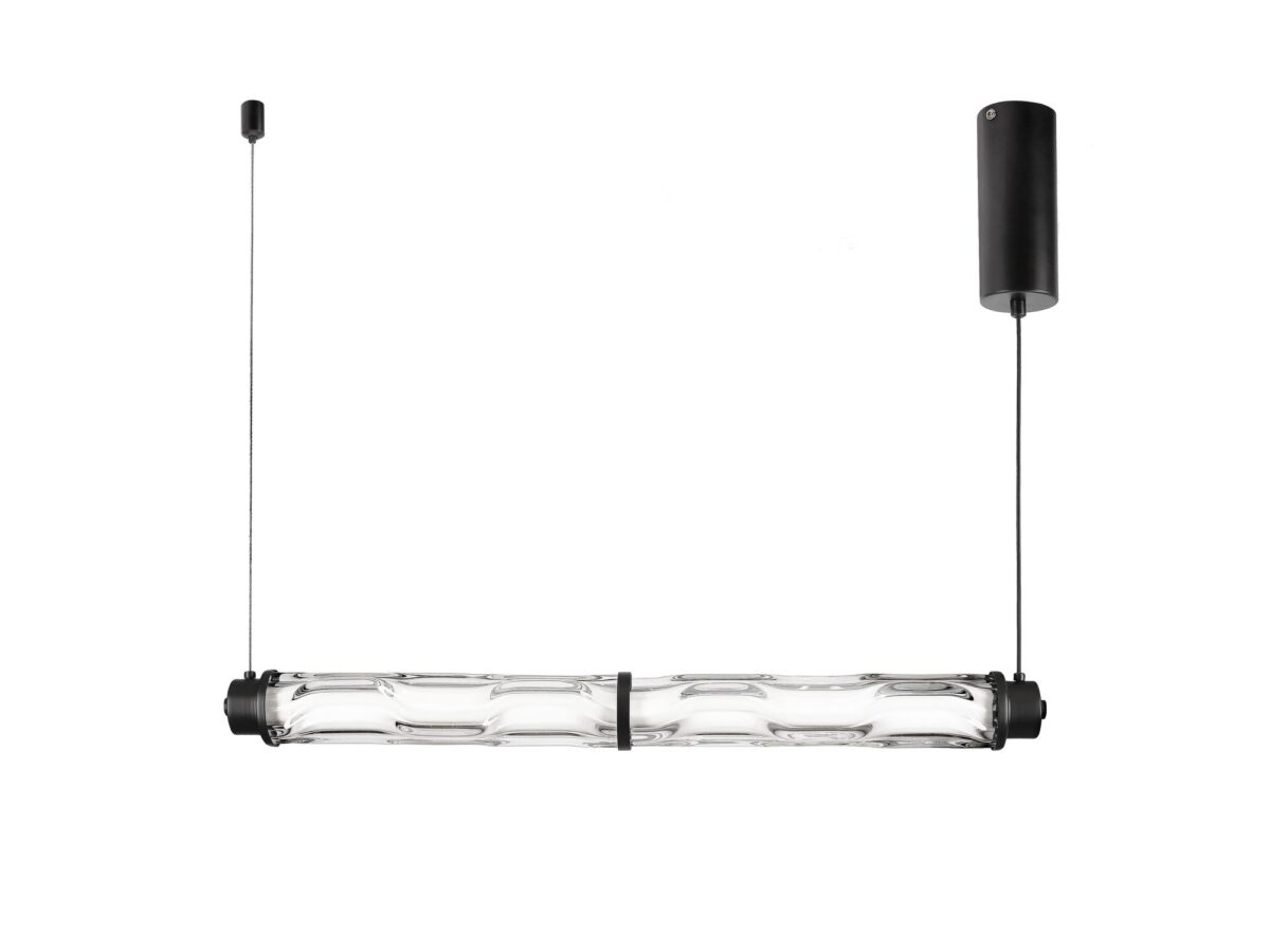 Lampa wisząca pozioma LED Telimio 66 cm 18 W czarna
