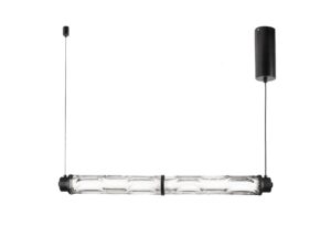 Miniaturka 5 - Lampa wisząca pozioma LED Telimio 66 cm 18 W czarna