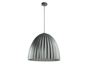 Miniaturka 8 - Lampa Telma 70 srebrna z metalicznym wnętrzem, cały klosz i zawieszenie
