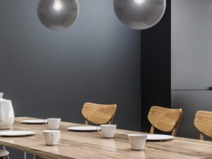 Miniaturka 3 - Lampa wisząca Telonio srebrna – aranżacja pomieszczenia