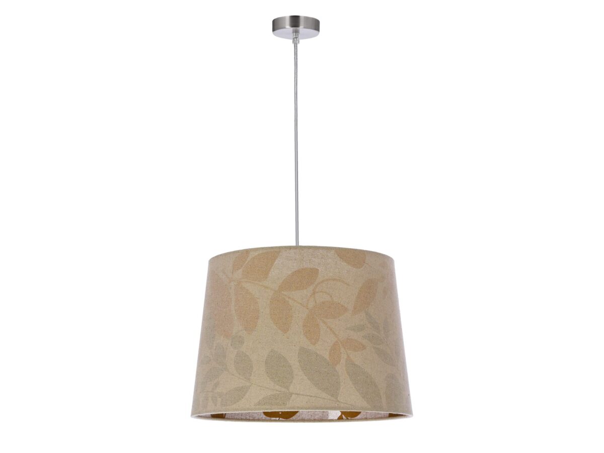 Lampa wisząca Terelira beżowa w liście E27