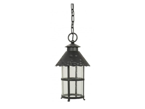 Lampa wisząca TOLEDO K 1018/1/R – czarna oprawa z łańcuchem