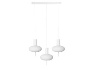 Miniaturka 5 - Lampa wisząca TORNI A 3L biała z trzema matowymi szklanymi kloszami