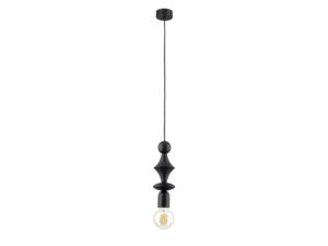 Miniaturka 8 - Lampa wisząca Tower czarna z podłużną geometryczną oprawą, zdjęcie produktu