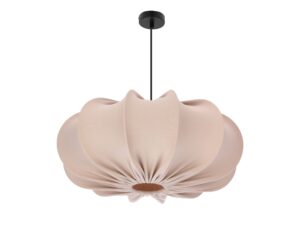 Miniaturka 4 - Lampa wisząca Ulidino beżowy abażur Frappe na białym tle