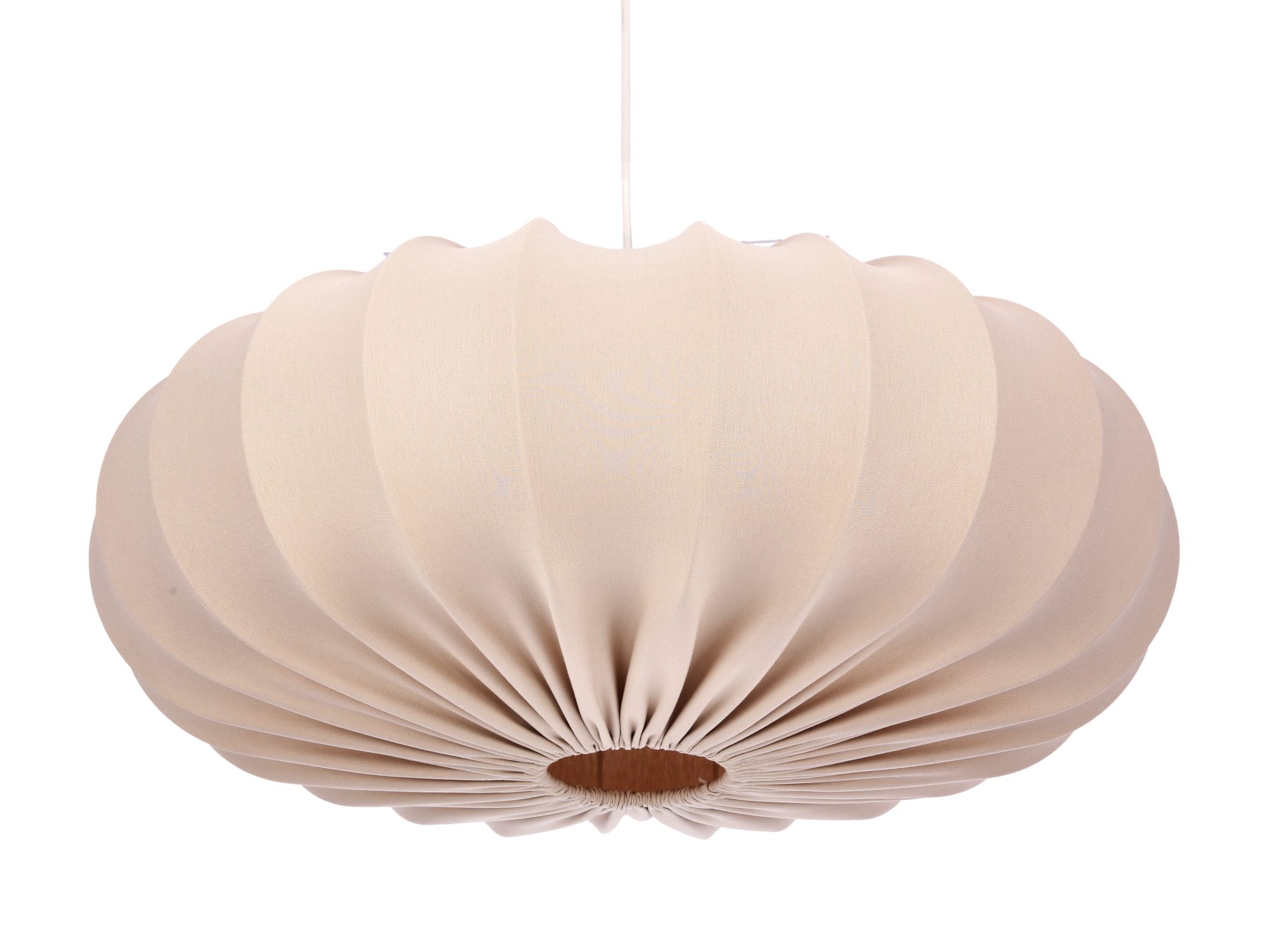 Lampa wisząca Ulidino z plisowanym abażurem w kolorze frappe