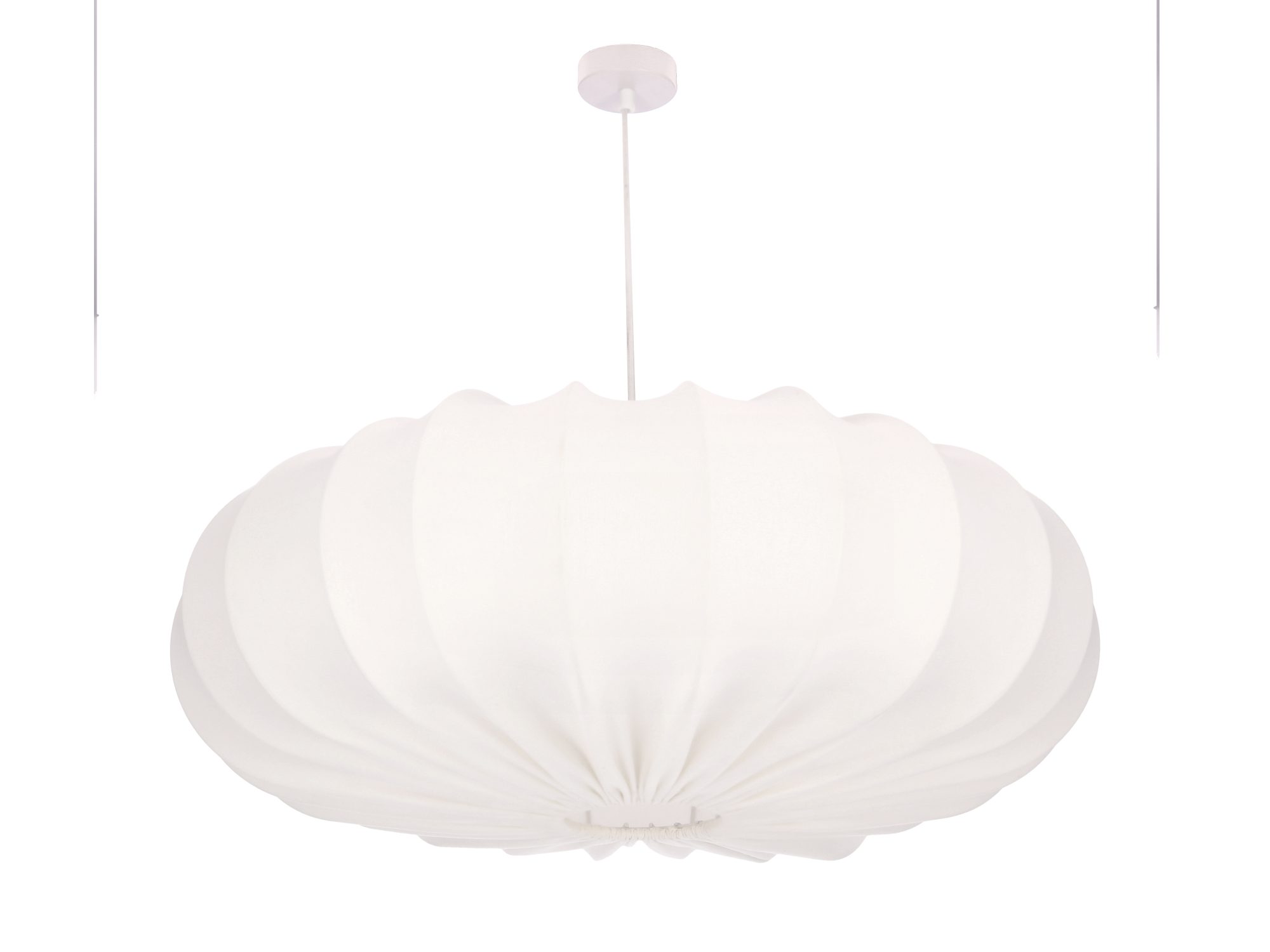 Lampa wisząca Ulidino z kremowym abażurem latte