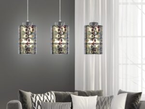 Miniaturka 1 - Lampa wisząca Ulosio chromowana w aranżacji wnętrza