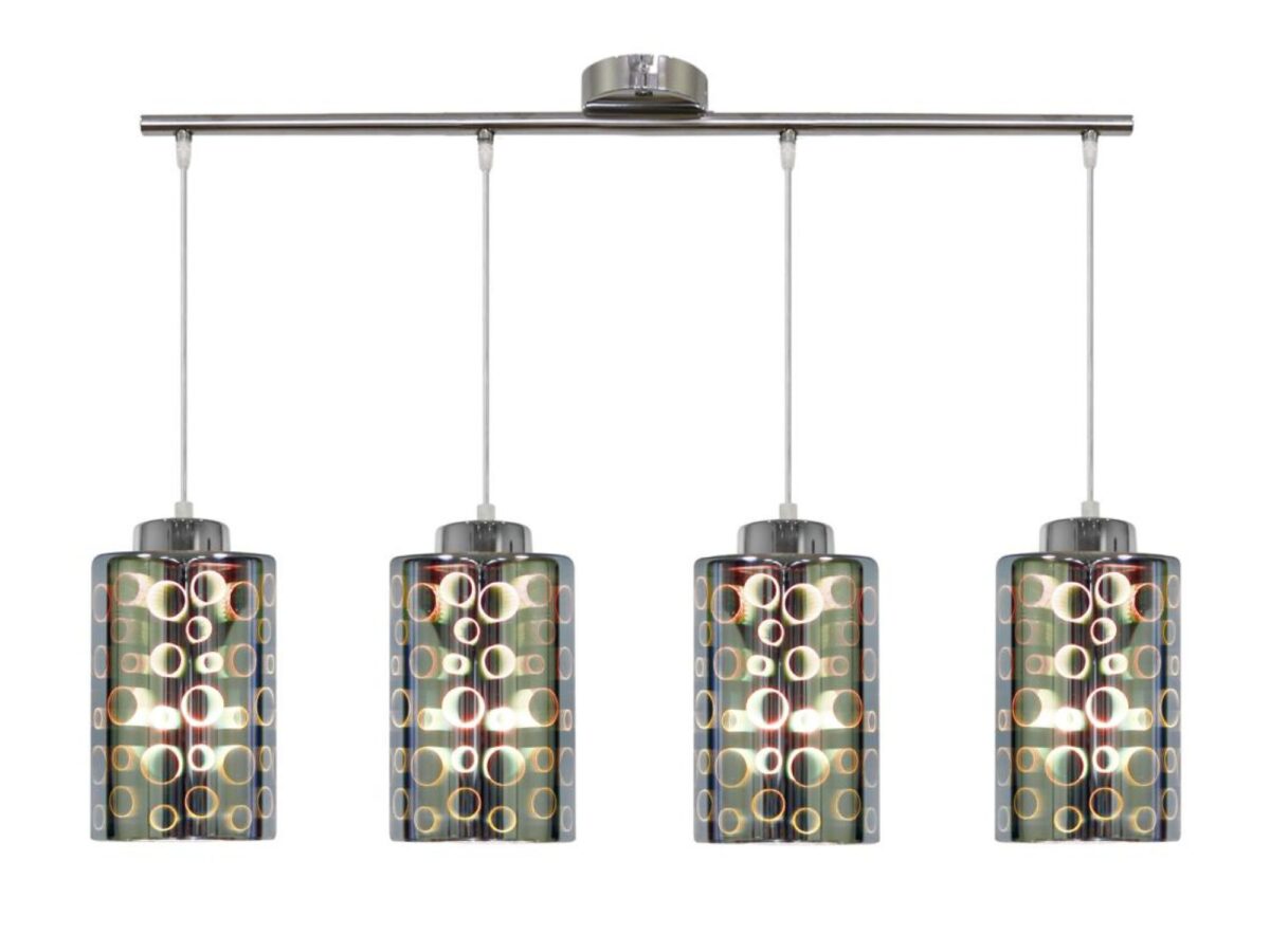 Lampa wisząca Ulosio 4-punktowa 81 cm chrom