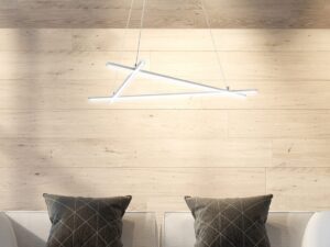 Miniaturka 1 - Aranżacja salonu z trójkątną lampą wiszącą Valitano 30 W