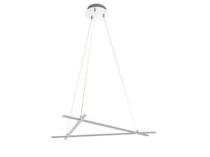 Miniaturka 2 - Valitano LED 30 W w srebrnym wykończeniu z geometrycznym układem listew