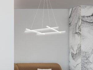 Miniaturka 1 - Aranżacja salonu z wiszącą lampą geometryczną Valitano 40 W