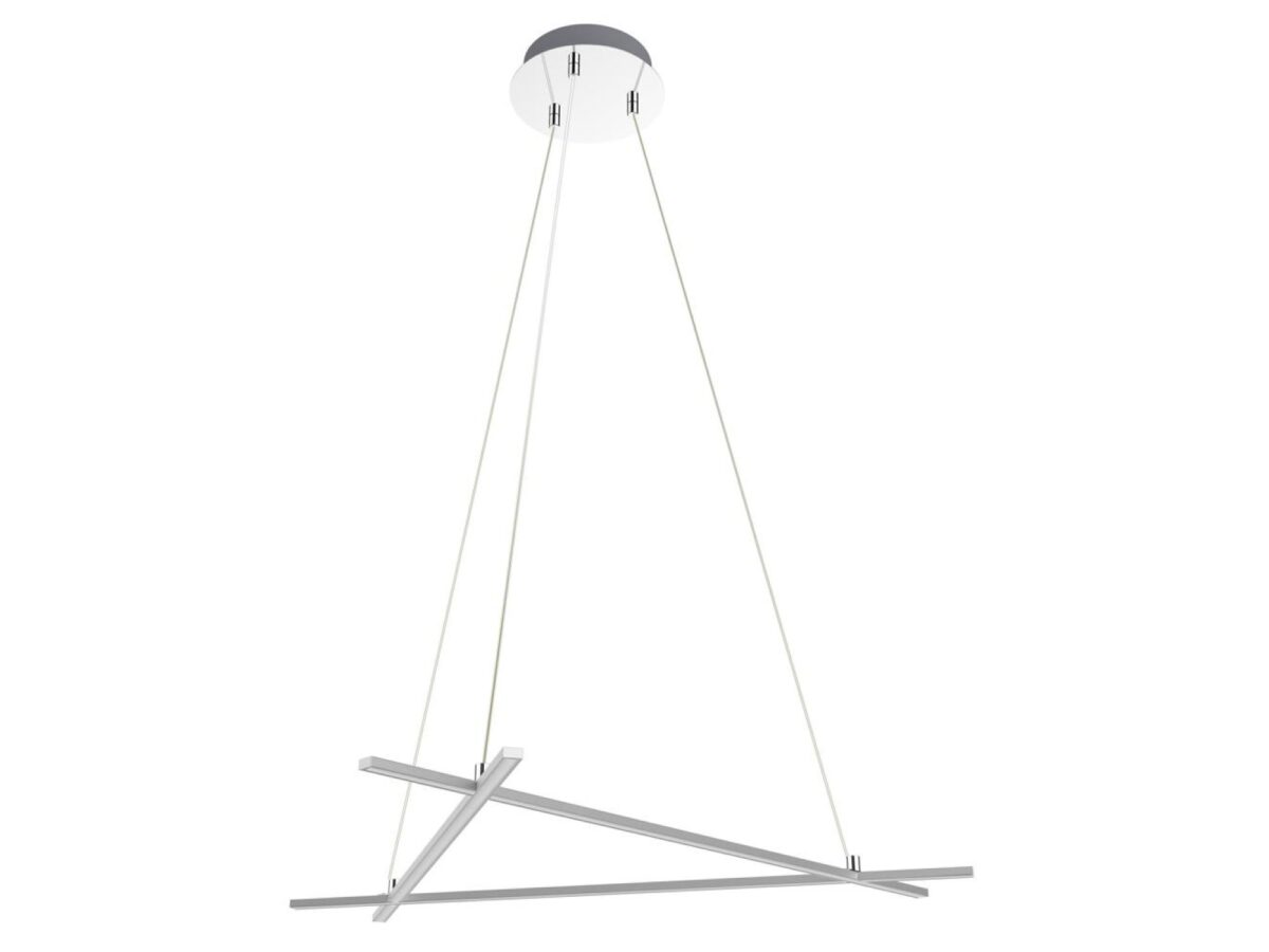 Lampa wisząca LED Valitano 30 W srebrna 70 cm