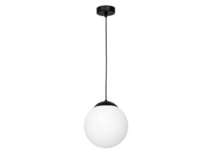 Miniaturka 4 - Lampa wisząca Valonio widok boczny białego klosza