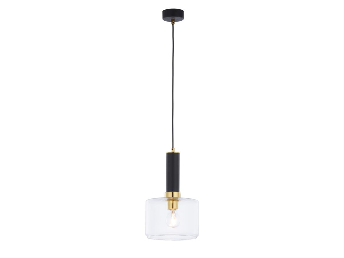 Lampa wisząca Vanes z cylindrycznym kloszem, 1-punktowa