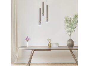 Miniaturka 3 - Lampa wisząca Velasina trzy okragla rozeta – aranzacja stol