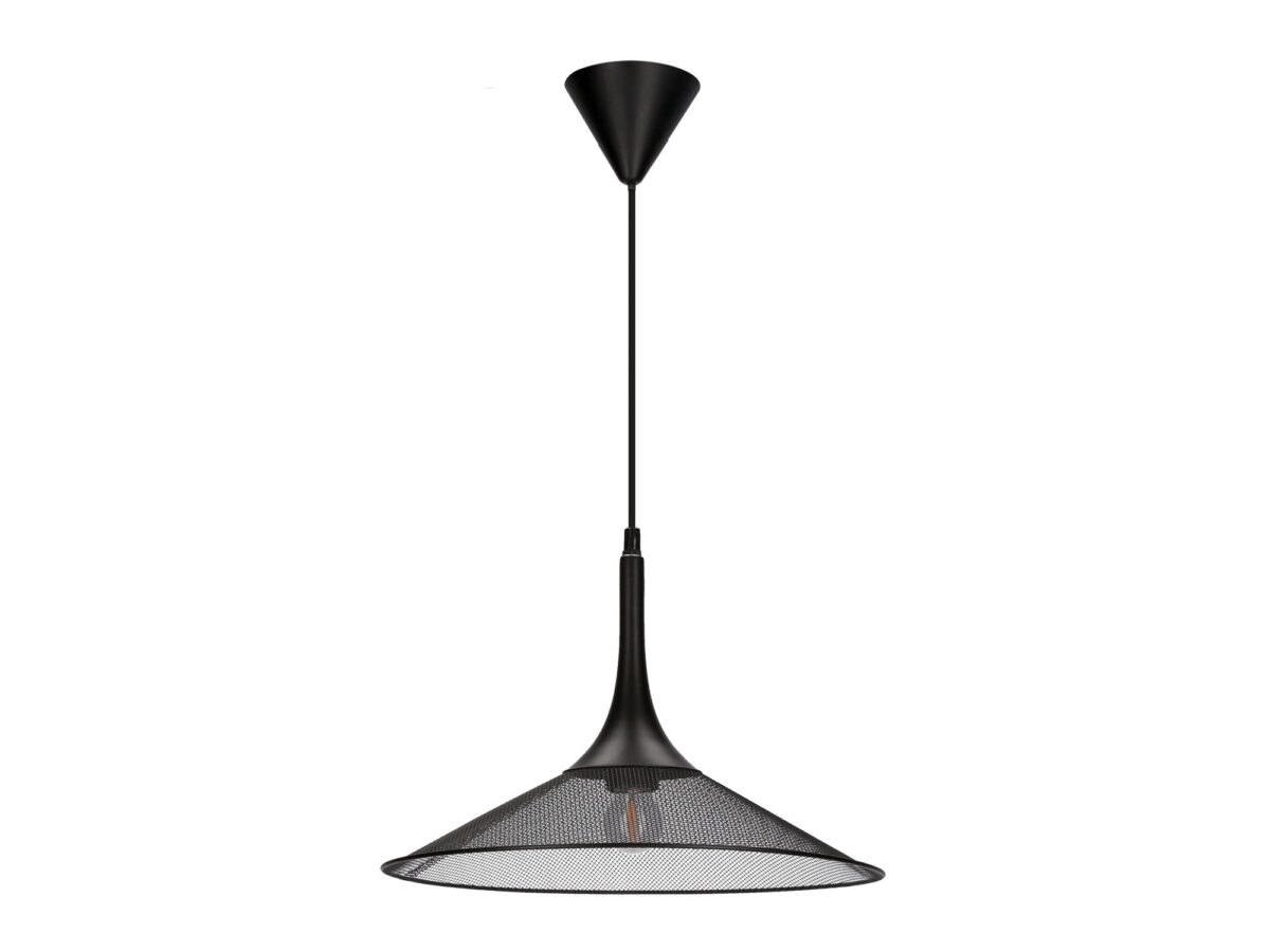 Lampa wisząca z siatki Veleria 36 cm czarna