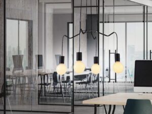 Miniaturka 5 - Lampa wisząca Velovano czarna z czterema oprawkami E27