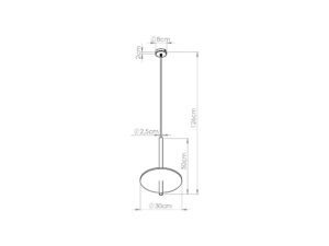 Miniaturka 5 - Filcowa lampa wisząca Velsora 30 cm – zdjęcie 6