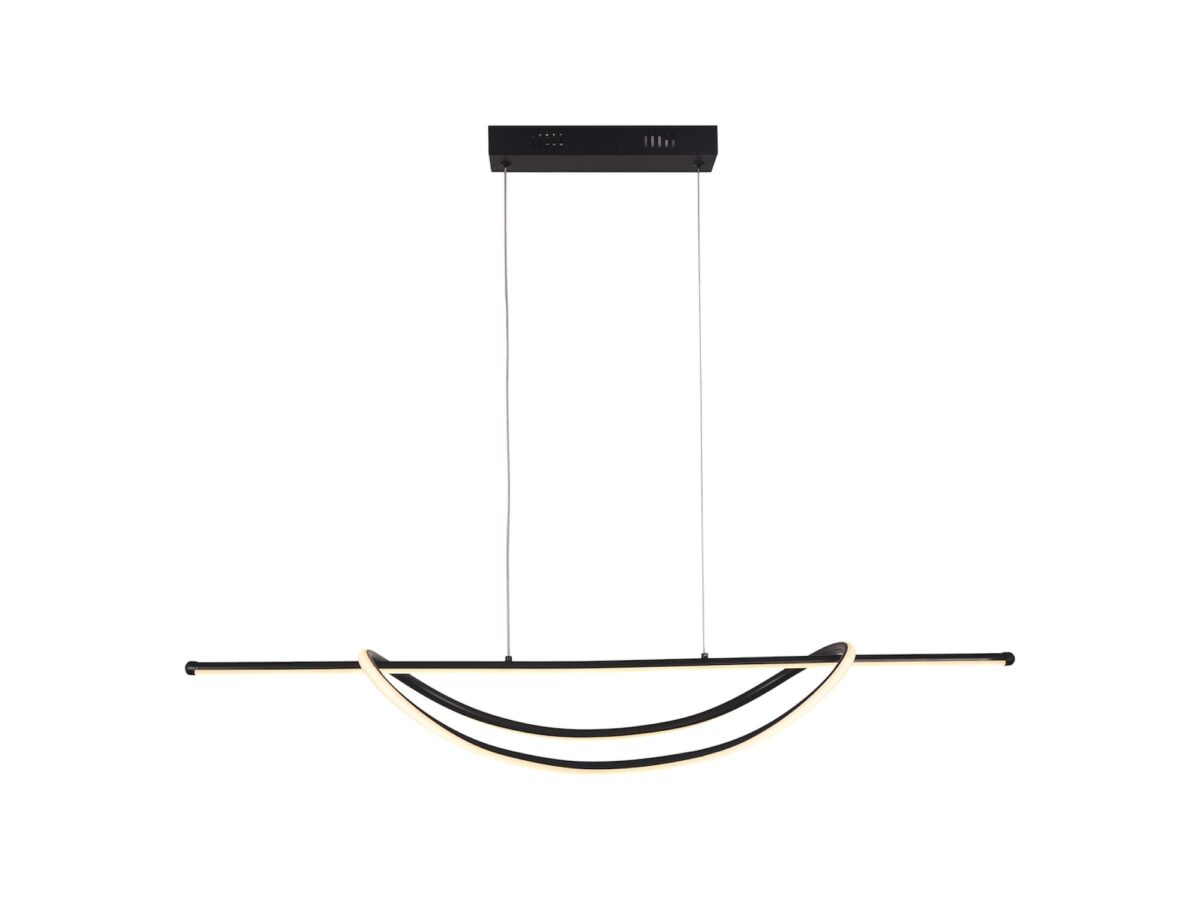 Lampa wisząca Venesia LED 35 W czarna 101 cm