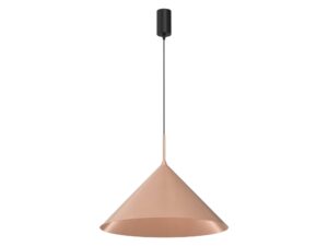 Miniaturka 3 - Lampa wisząca Venolo miedziano-czarna 46 cm