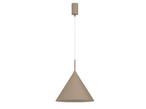Miniaturka 7 - Kaszmirowa lampa wisząca Venolo ze stożkowym kloszem 32 cm na białym tle