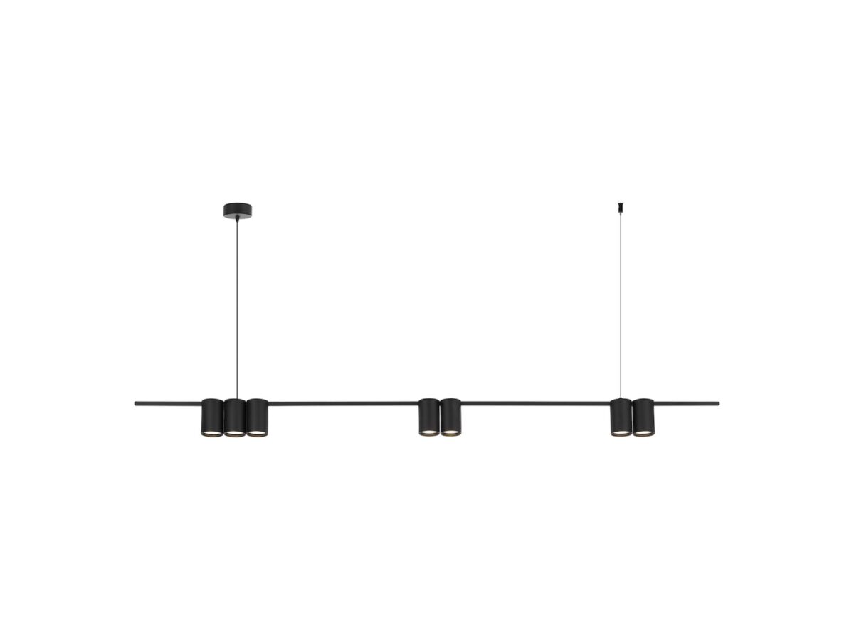 Lampa wisząca Vesavia na listwie 7-punktowa GU10 150 cm