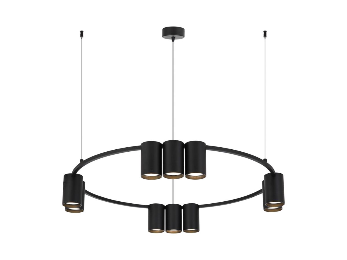 Lampa wisząca Vesavia koło 10×GU10 Ø60 cm