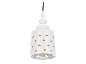 Miniaturka 1 - Perforowany metalowy klosz lampy wiszącej Vesiva z bliska