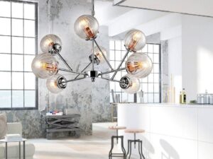 Miniaturka 3 - Lampa wisząca Vesovina w jasnej kuchni – pionowe ujęcie aranżacji