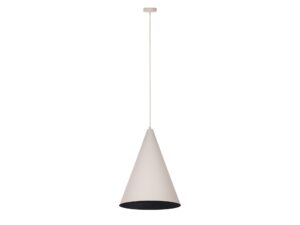 Miniaturka 8 - Lampa wisząca Vesuvio S beżowo-czarna ze stożkowym kloszem
