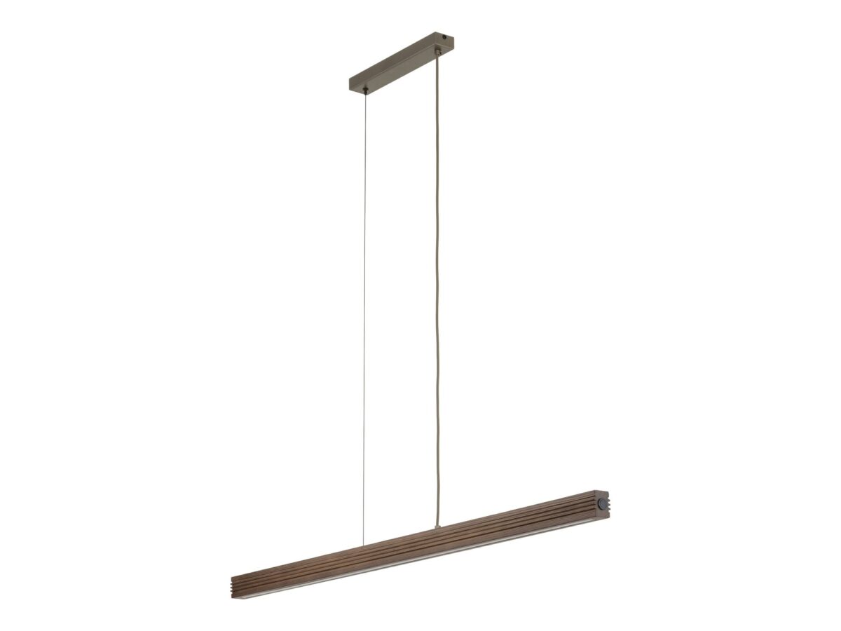 Lampa wisząca Viga Wood LED 24 W z drewnianą belką
