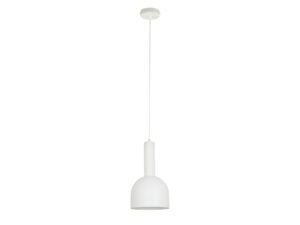 Miniaturka 12 - Lampa wisząca Vitrum Dzwonek biała z pełnym zawieszeniem i stalowym kloszem w kształcie dzwonka